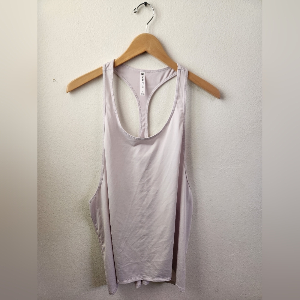 Fabletics Women's Racerback Tank Top Light Purple Scoop Neck Stretch‎ Large